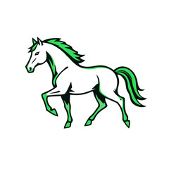 horse logo design concept template