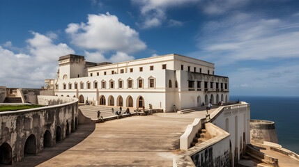 Obraz premium Imposing Cape Coast Castle: A Historical Ghanaian Marvel