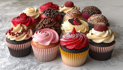 cupcakes with chocolate