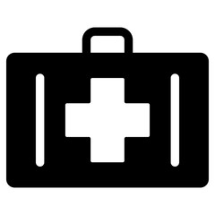 first aid kit glyph icon