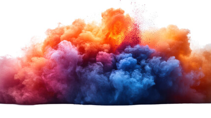 Colors burst isolated on white background 