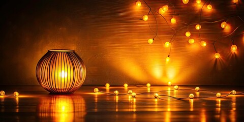 Vibrant orange-yellow abstract photography. Minimalist design. Dark background. Wall art.