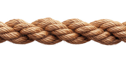 Fototapeta premium close up of a rope isolated on white background 