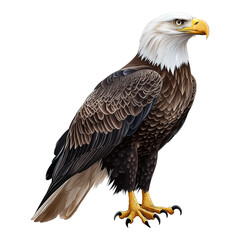 Obraz premium bald eagle isolated on white