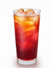 Iced beverage. Orange, grapefruit and black tea