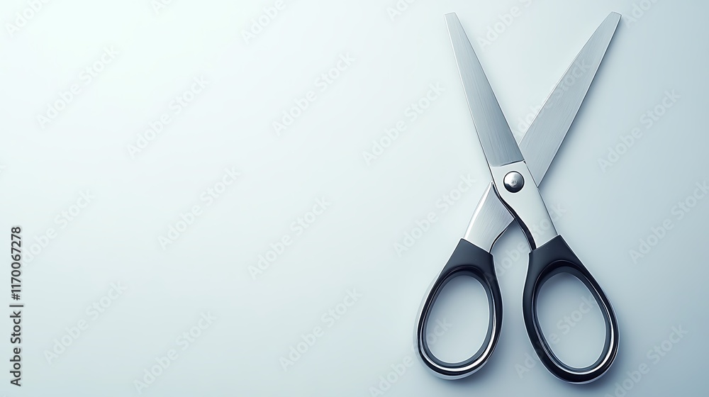 Poster a pair of scissors resting on a smooth surface, ready for cutting tasks.