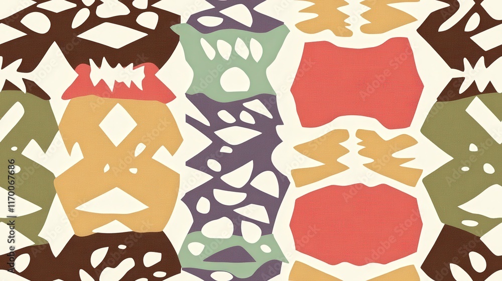 Poster abstract colorful pattern with geometric shapes and artistic design for creative backgrounds and tex