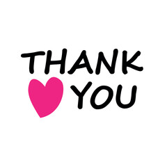 thank you letter vector design. thank you icon illustration