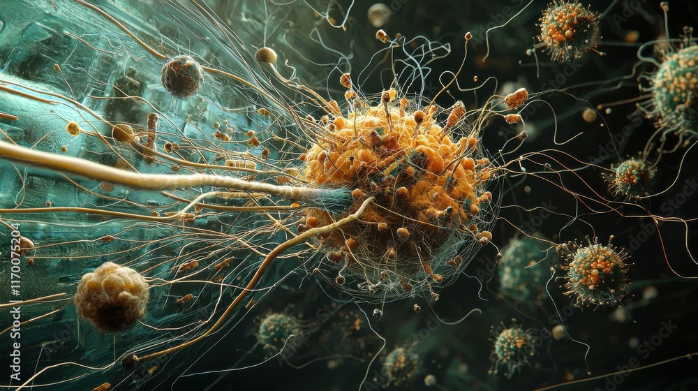 Poster exploring the artistic depiction of trivitino particles in plasma standards a scientific visualizati