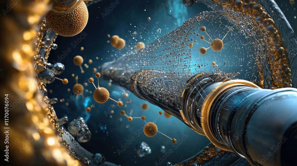 Poster Hypothetical design of trivitino particles creating a standard in advanced particle physics research scientific laboratory conceptual framework