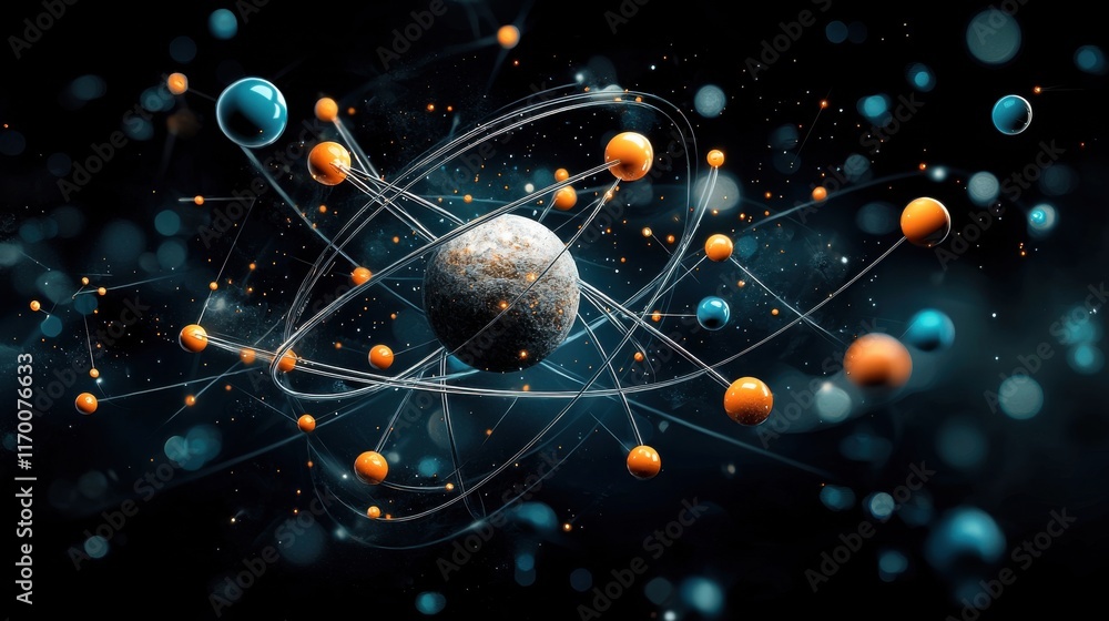 Aufkleber Analyzing trivitino particle dynamics in quantum visualization standards a comprehensive study of quantum mechanics and particle interactions