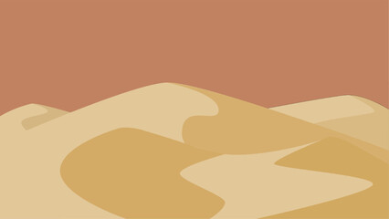 Modern Desert Scene Illustration