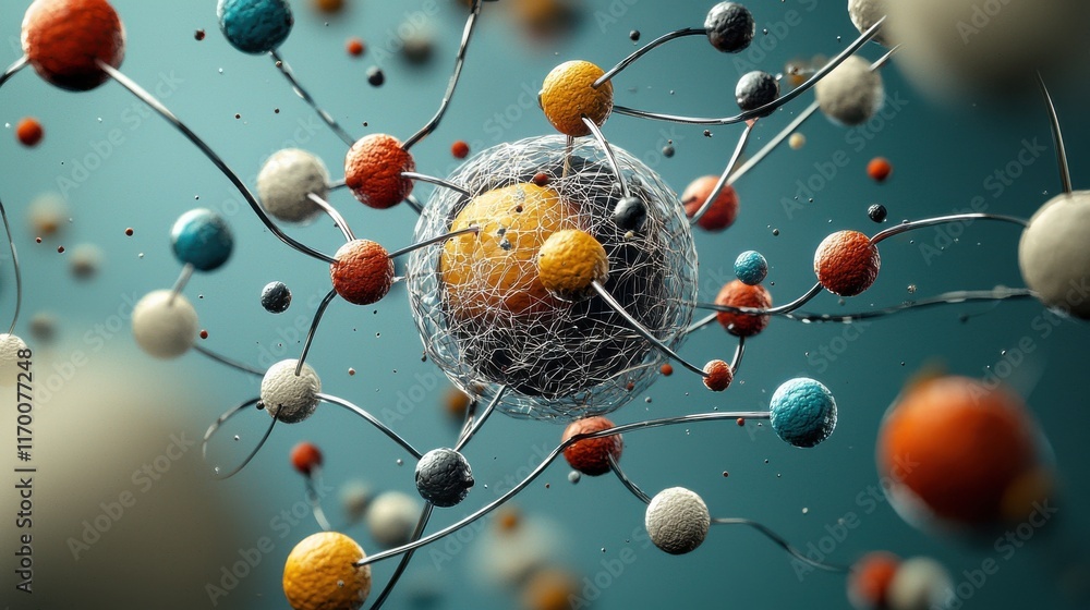 Fototapete Exploring theoretical models of trivitino particles in quantum standards a deep dive into particle physics scientific research and quantum mechanics