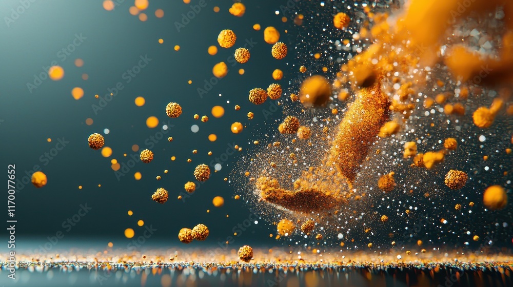 Poster trivitino particles colliding in a particle accelerator standard scientific laboratory research arti