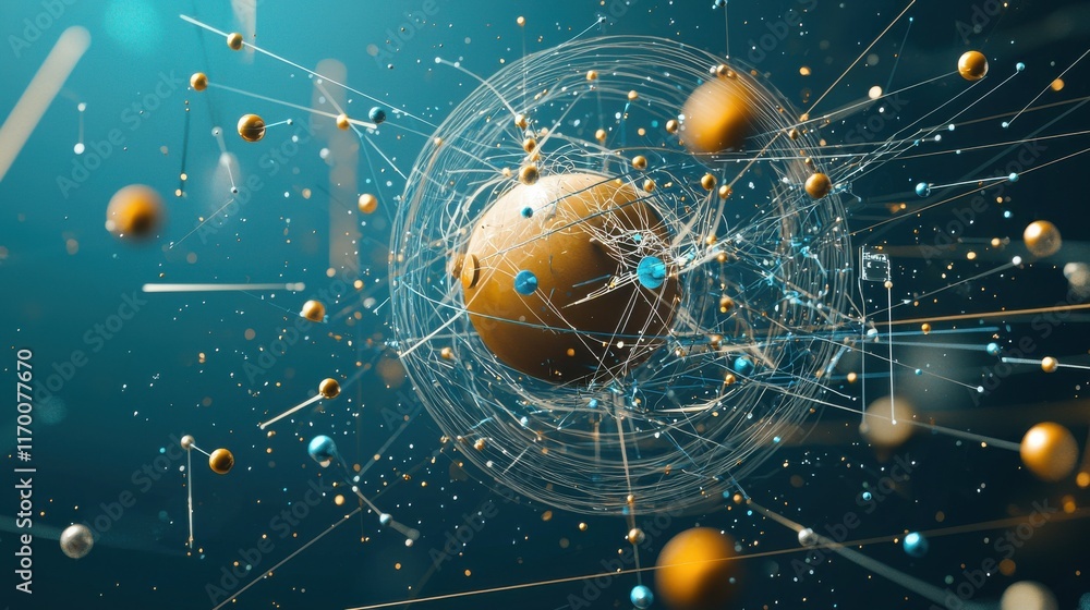 Poster Trivitino particles colliding in a particle accelerator exploring high-energy physics dynamics in a controlled laboratory environment