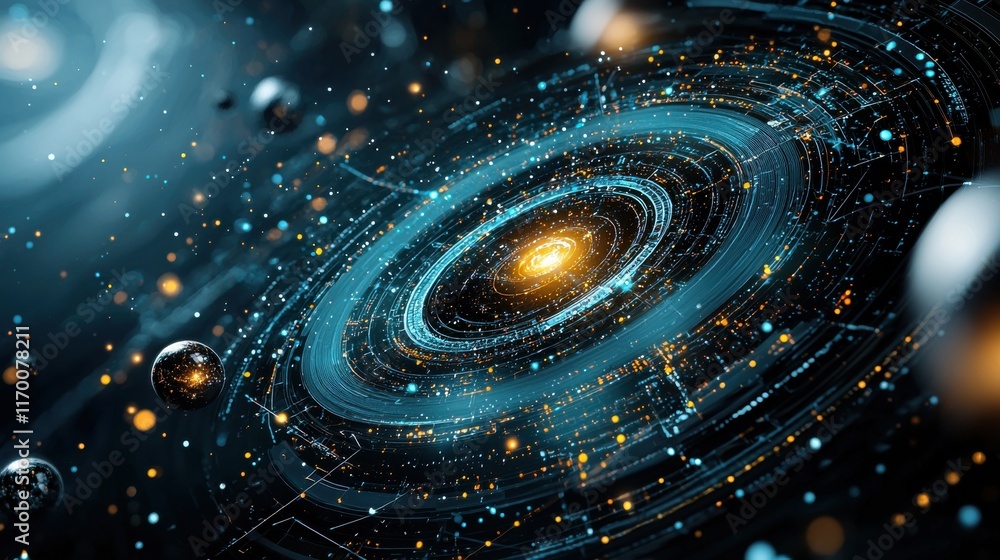 Leinwandbilder Exploring trivitino particle interactions in a high-dimensional standard insights into quantum mechanics and particle physics