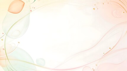 Abstract Pastel Floral Frame Design Background