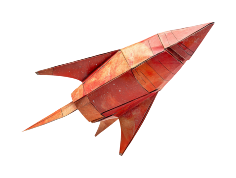 Stunning Isolated Spacecraft Design on Transparent Background