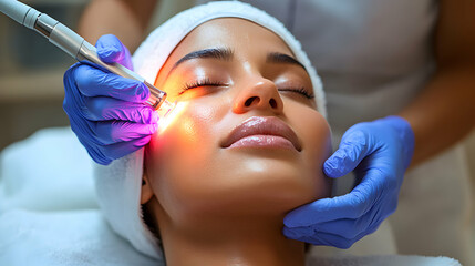 Relaxing Facial Treatment Photo: Skin Rejuvenation and Care
