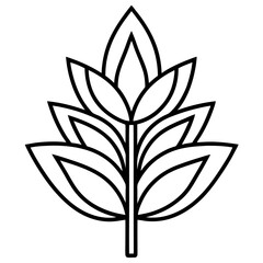 black and white leaf