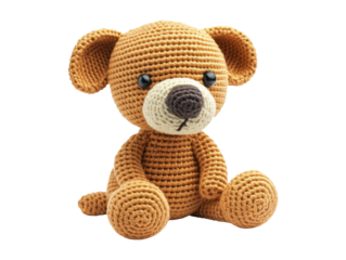 Cute Puppy with Floppy Ears Isolated on White Background