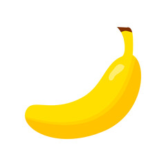banana fruit vector on white background
