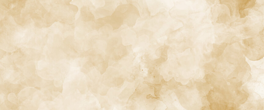 Vector beige splotchy ink watercolor background design.
