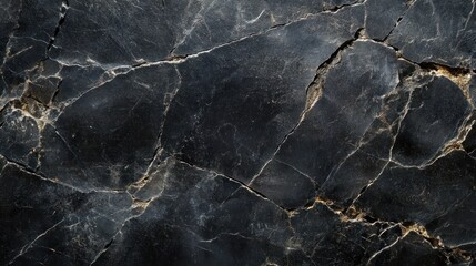 Black marble texture background, cracked stone surface, design element
