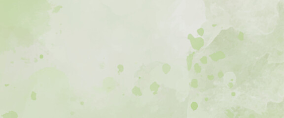 Abstract yellow and green watercolor background texture.