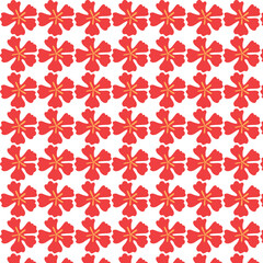 seamless pattern with red hearts