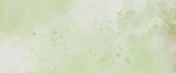 Vector green watercolor background for textures background