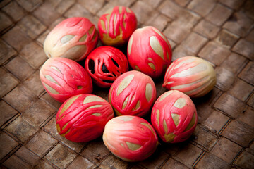 Fresh Ripe Organic Nutmeg Mace Aril Seed Spice