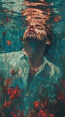 Submerged Serenity: An Underwater Portrait