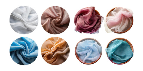 Colorful Transparent Fabrics in Various Styles
