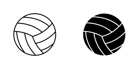 Volleyball ball icons pack for apps and web UI designs