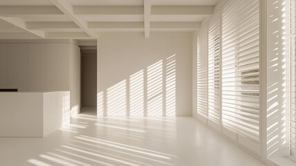 Obraz premium empty white room