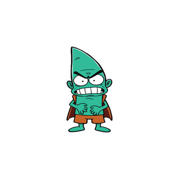 zombie with a skull