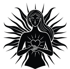 a women loved illustration