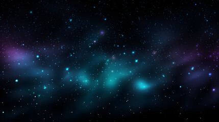 Obraz premium Digital dark green glitter starry sky abstract graphic poster background