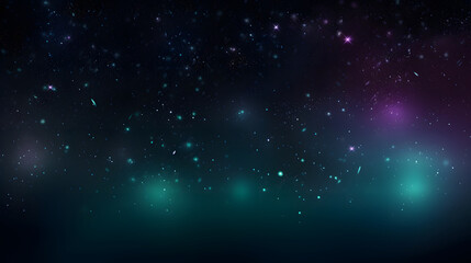 Digital dark green glitter starry sky abstract graphic poster background