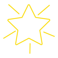 Star simple icons set designed in filled, outline, line and stroke style