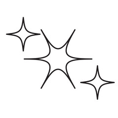 shine icon isolated on white background. vector illustration.