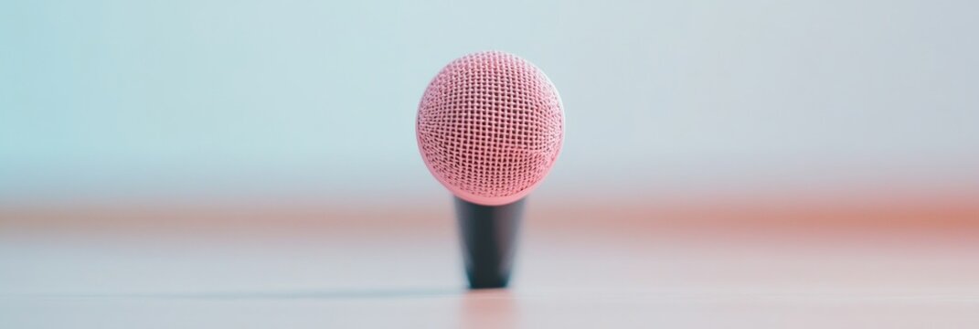 Microphone on Stage for Community Engagement and Civic Discussion