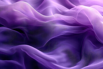 Obraz premium Flowing purple sheer fabric with soft folds.