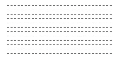 Dashed lines collection. different types of dashed lines. black dashed line set collection isolated on white background. collection of lines for notebook pages. sewing cutting kit in eps 10.