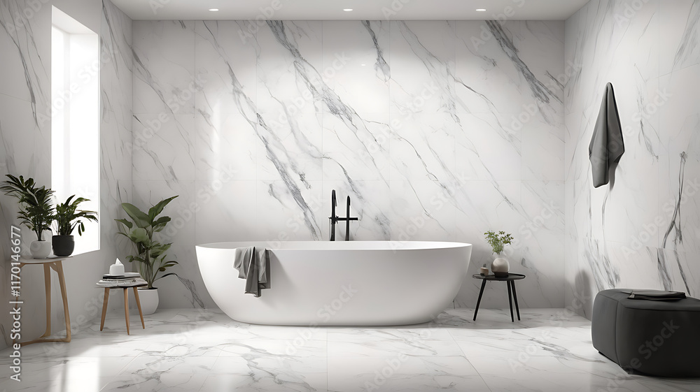 Poster close-up of a guide to transforming walls with the timeless charm and versatility of marble stone te