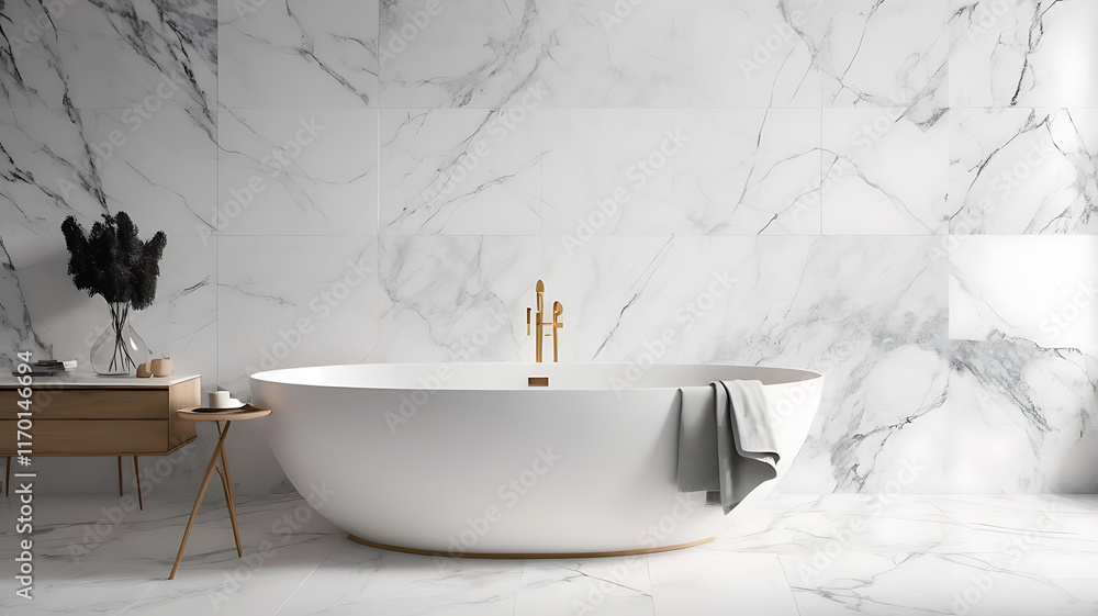 Poster close-up of a guide to transforming walls with the timeless charm and versatility of marble stone te
