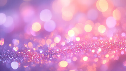 Valentines Hearts On Shiny Glitter Background