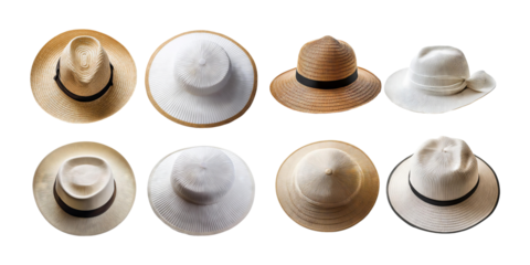 Variety of Stylish Sun Hats in Different Shades and Styles