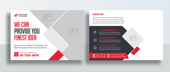 Corporate Postcard or Eddm postcard design template, Corporate Business Postcard Template Design, Simple and Clean Modern Minimal Postcard Template, Business Postcard Layout	